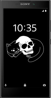 Силиконовый чехол С изображением кота и черепа для Sony Xperia L2 H4311 - 6491u-1394 изображение 