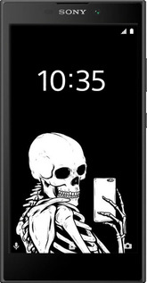 Силиконовый чехол Скелет делает Selfie для Sony Xperia L2 H4311 - 6535u-1394 изображение 