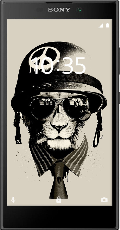 Силиконовый чехол tattoo soldier для Sony Xperia L2 H4311 - 4165u-1394 изображение 