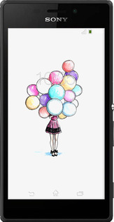 Силиконовый чехол Шарики для Sony Xperia M2 Aqua D2403 - 4387u-405 изображение 