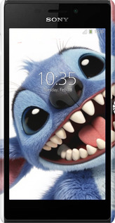 3D пластиковий матовий чехол Стіч для Sony Xperia M2 dual D2302 - 6684m-61 изображение 