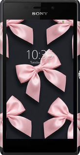 3D пластиковий матовий чехол Coquette Ribbons Dark Coquette для Sony Xperia M2 D2305 - 6767m-60 изображение 