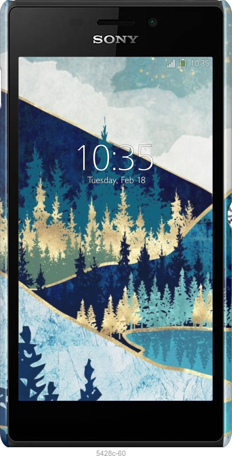 3D пластиковий глянцевий чехол № 5428 для Sony Xperia M2 dual D2302 - 5428c-61 изображение 