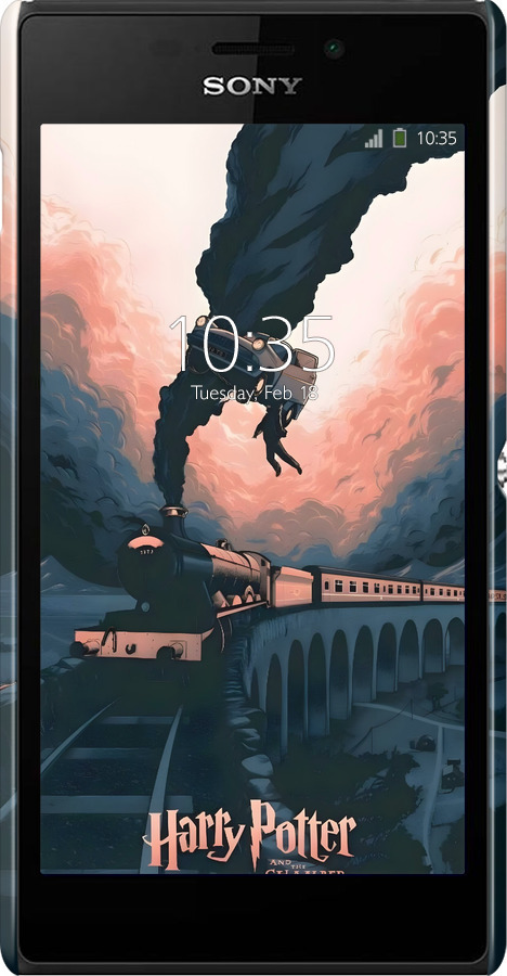 3D пластиковый глянцевый чехол Гарри Поттер для Sony Xperia M2 D2305 - 6331c-60 изображение 