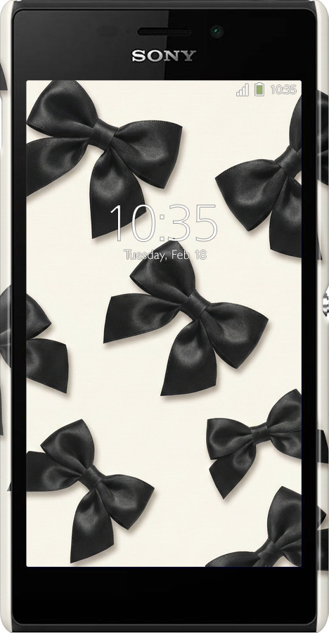 3D пластиковый матовый чехол Dark Coquette для Sony Xperia M2 D2305 - 6765m-60 изображение 