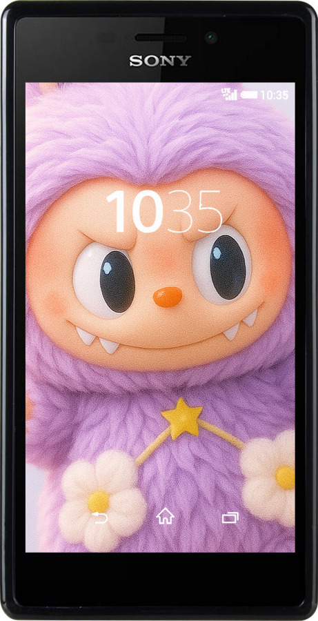 Силіконовий чехол Лабубу для Sony Xperia M2 dual D2302 - 6708u-61 изображение 