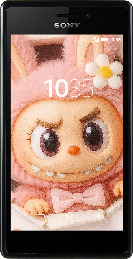Силіконовий чехол Лабубу 2 для Sony Xperia M2 dual D2302 - 6710u-61 изображение 
