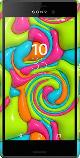 3D пластиковий матовий чехол Y2K Jelly Dream для Sony Xperia M4 Aqua E2312 - 6780m-162 изображение 