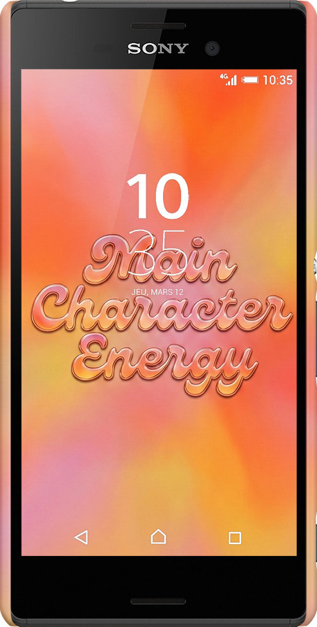 3D пластиковый матовый чехол Aura Gradient Main Character Energy Aesthetic Y2K для Sony Xperia M4 Aqua E2312 - 6783m-162 изображение 