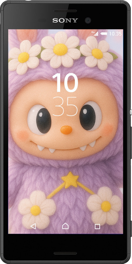 Силиконовый чехол Лабубу 1 для Sony Xperia M4 Aqua E2312 - 6709u-162 изображение 