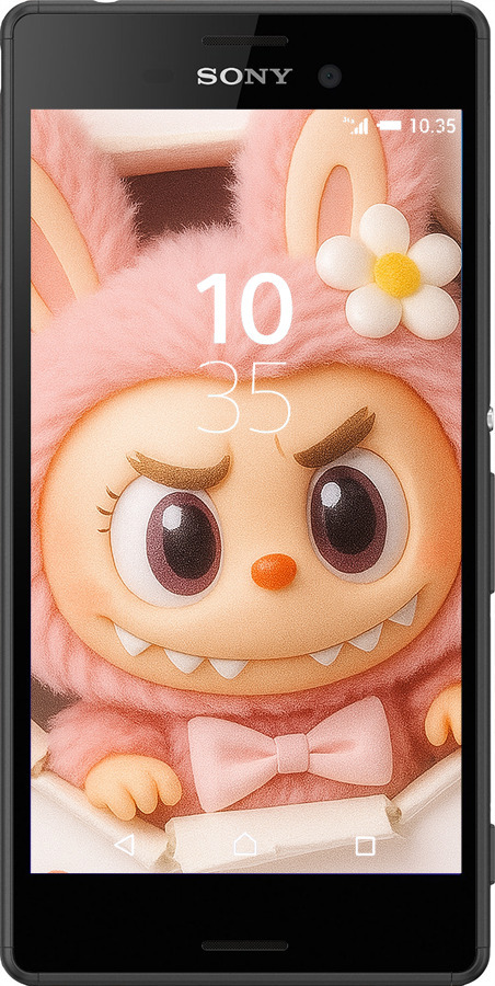 Силиконовый чехол Лабубу 2 для Sony Xperia M4 Aqua E2312 - 6710u-162 изображение 