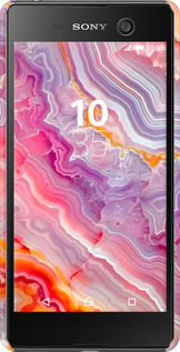 3D пластиковий глянцевий чехол Мрамор 2 для Sony Xperia M5 E5633 - 6307c-217 изображение 