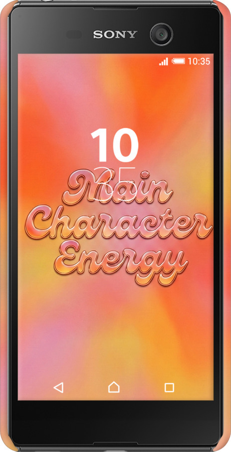 3D пластиковый глянцевый чехол Aura Gradient Main Character Energy Aesthetic Y2K для Sony Xperia M5 E5633 - 6783c-217 изображение 