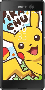 Силиконовый чехол Пикачу 2 для Sony Xperia M5 E5633 - 6391u-217 изображение 