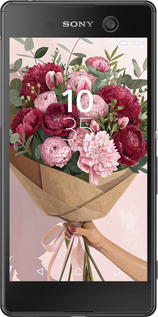 Силиконовый чехол Пионы 1 для Sony Xperia M5 E5633 - 6705u-217 изображение 