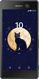 Силиконовый чехол Cute Cat Celestial/Witchy для Sony Xperia M5 E5633 - 6787u-217 изображение 