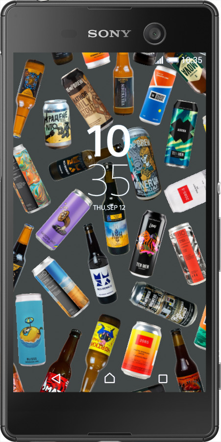 Силіконовий чехол Броварні для Sony Xperia M5 E5633 - 5879u-217 изображение 
