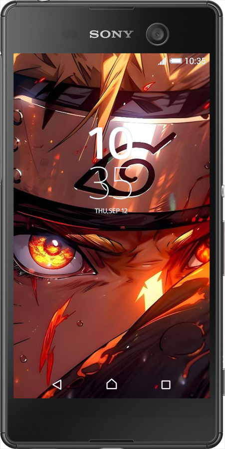 Силиконовый чехол Наруто для Sony Xperia M5 E5633 - 6277u-217 изображение 