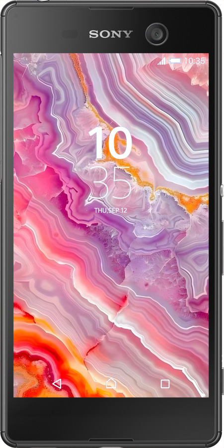 Силіконовий чехол Мрамор 2 для Sony Xperia M5 E5633 - 6307u-217 изображение 
