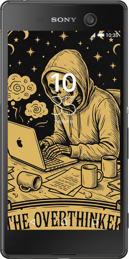 Силіконовий чехол The Overthinker для Sony Xperia M5 E5633 - 6774u-217 изображение 