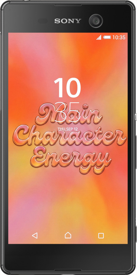 Силиконовый чехол Aura Gradient Main Character Energy Aesthetic Y2K для Sony Xperia M5 E5633 - 6783u-217 изображение 