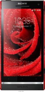 3D пластиковий глянцевий чехол Червона троянда для Sony Xperia S LT26i - 529c-86 изображение 