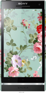 3D пластиковый глянцевый чехол Цветочные обои 2 для Sony Xperia S LT26i - 862c-86 изображение 