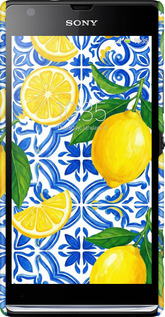 3D пластиковый глянцевый чехол Grocery Girl Italian Summer для Sony Xperia SP M35H - 6766c-280 изображение 