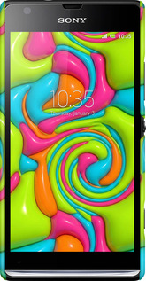 3D пластиковый матовый чехол Y2K Jelly Dream для Sony Xperia SP M35H - 6780m-280 изображение 