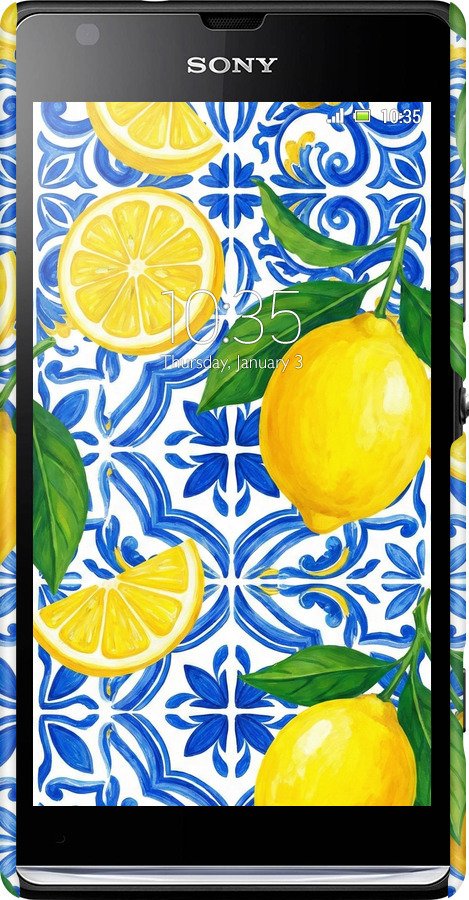 3D пластиковый глянцевый чехол Grocery Girl Italian Summer для Sony Xperia SP M35H - 6766c-280 изображение 