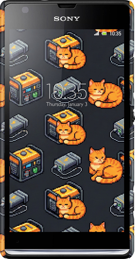 3D пластиковый глянцевый чехол Autonomous Zone для Sony Xperia SP M35H - 6771c-280 изображение 