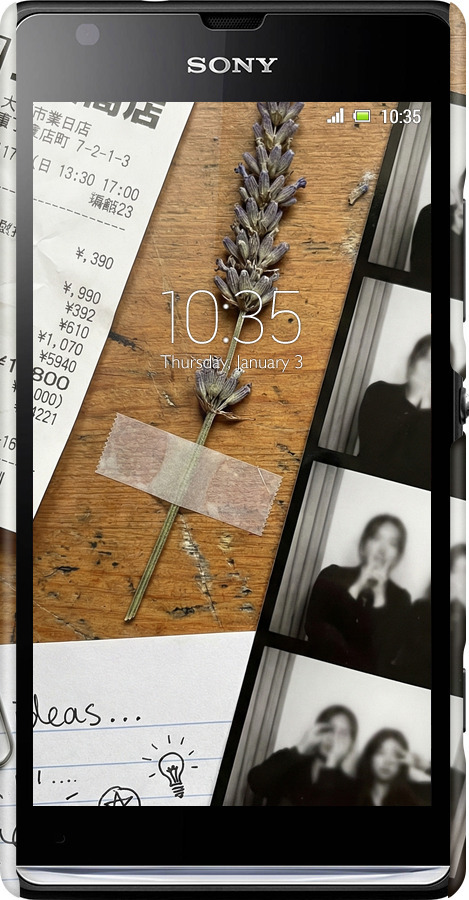 3D пластиковый матовый чехол Aesthetic Scrapbook Collage для Sony Xperia SP M35H - 6773m-280 изображение 