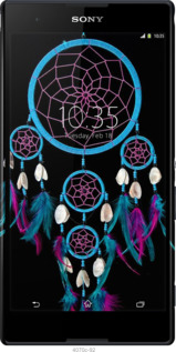 3D пластиковий матовий чехол Ловець снів для Sony Xperia T2 Ultra Dual D5322 - 4070m-92 изображение 