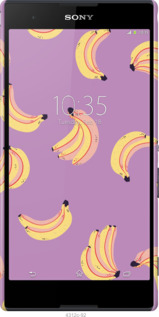 3D пластиковий глянцевий чехол Банани для Sony Xperia T2 Ultra Dual D5322 - 4312c-92 изображение 
