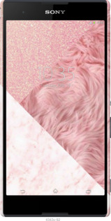 3D пластиковий глянцевий чехол Рожеві текстури для Sony Xperia T2 Ultra Dual D5322 - 4343c-92 изображение 