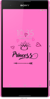 3D пластиковый глянцевый чехол Princess для Sony Xperia T2 Ultra Dual D5322 - 4361c-92 изображение 