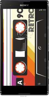 3D пластиковый глянцевый чехол Кассета с90 v4 для Sony Xperia T2 Ultra Dual D5322 - 5532c-92 изображение 