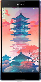 3D пластиковий глянцевий чехол Японія монастир для Sony Xperia T2 Ultra Dual D5322 - 5590c-92 изображение 