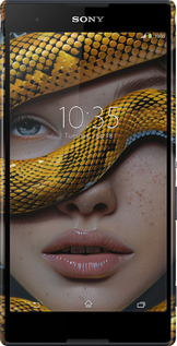 3D пластиковый матовый чехол Объятия змеи для Sony Xperia T2 Ultra Dual D5322 - 6081m-92 изображение 