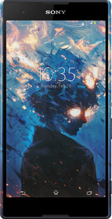 3D пластиковий глянцевий чехол Сатору Годжо для Sony Xperia T2 Ultra Dual D5322 - 6129c-92 изображение 