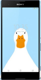 3D пластиковий глянцевий чехол Гусак для Sony Xperia T2 Ultra Dual D5322 - 6350c-92 изображение 