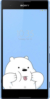 3D пластиковий матовий чехол Милий ведмедик для Sony Xperia T2 Ultra Dual D5322 - 6357m-92 изображение 