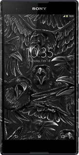 3D пластиковый глянцевый чехол Воронья ярость для Sony Xperia T2 Ultra Dual D5322 - 6474c-92 изображение 