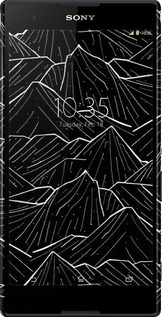 3D пластиковий глянцевий чехол Із зображенням Темних гір для Sony Xperia T2 Ultra Dual D5322 - 6489c-92 изображение 