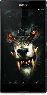 3D пластиковий матовий чехол Диявольський вовк для Sony Xperia T2 Ultra Dual D5322 - 833m-92 изображение 