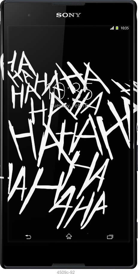 3D пластиковый глянцевый чехол joker hahaha для Sony Xperia T2 Ultra Dual D5322 - 4509c-92 изображение 