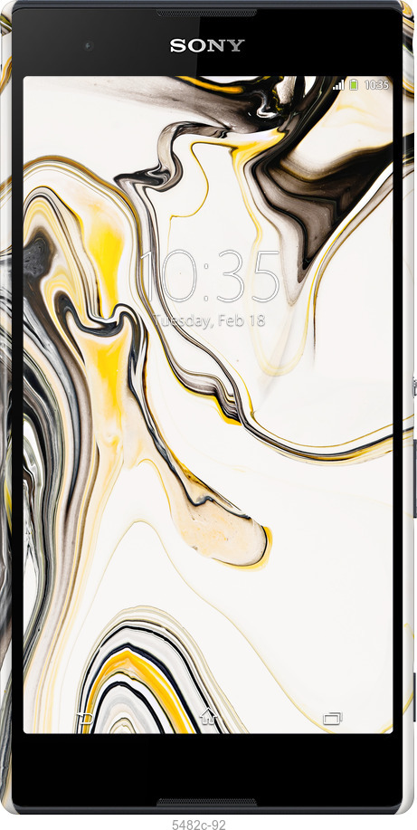 3D пластиковий матовий чехол Фарби v3 для Sony Xperia T2 Ultra Dual D5322 - 5482m-92 изображение 