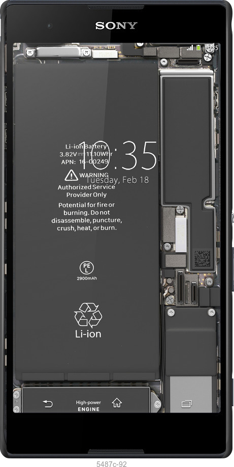 3D пластиковый глянцевый чехол Детали смартфона для Sony Xperia T2 Ultra Dual D5322 - 5487c-92 изображение 