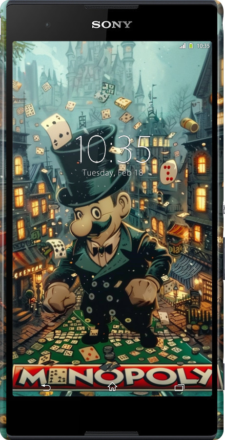 3D пластиковый матовый чехол Сказочный Monopoly для Sony Xperia T2 Ultra Dual D5322 - 6086m-92 изображение 