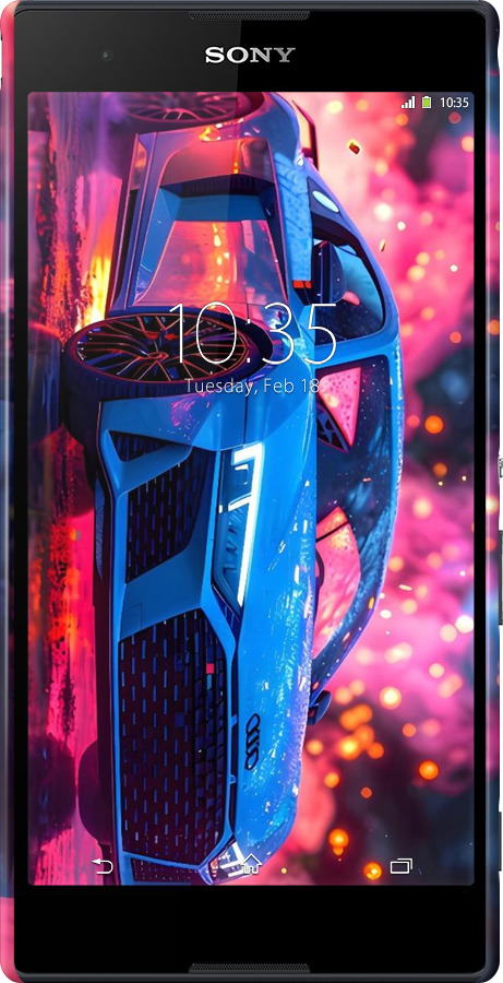 3D пластиковий матовий чехол Ауди для Sony Xperia T2 Ultra Dual D5322 - 6286m-92 изображение 